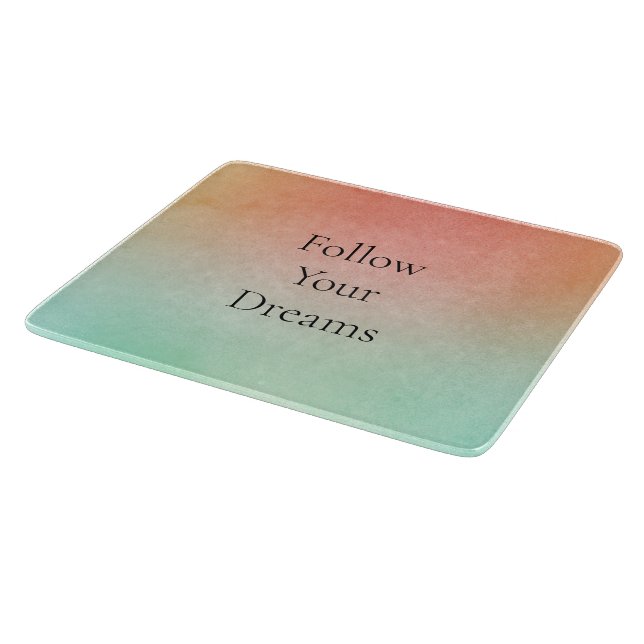 Orange Peach Mint  Cutting Board (Corner)