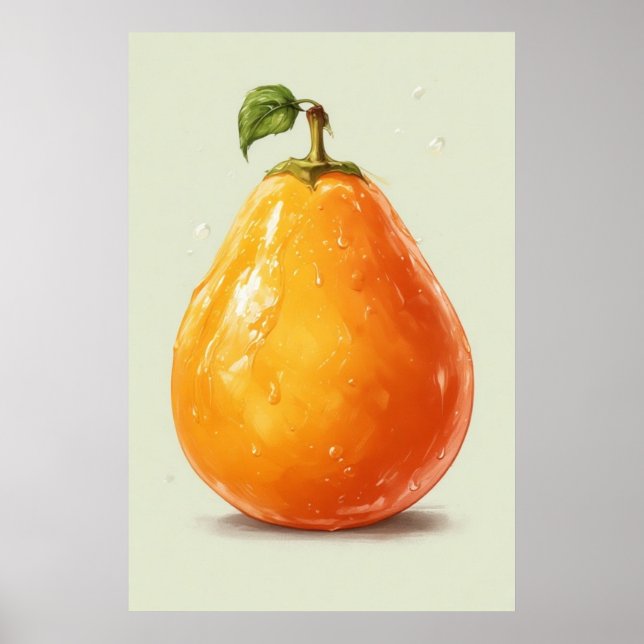 Orange Pear Poster (Front)
