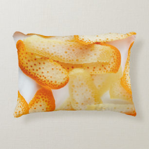 Orange peels decorative cushion