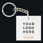 Orange Personalised Logo and Text Clear Key Ring<br><div class="desc">Easily personalise this Orange Personalised Logo and Text Clear Keychain with your own company logo and custom text. The keychain can advertise your brand as promotional giveaways,  corporate gifts,  or as gift for your corporate events. No minimum order quantity and no setup fee.</div>