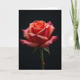 Orange Petals Mothers Day Card