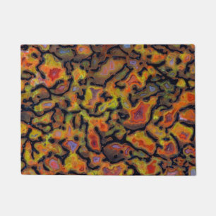 Orange Petrified Dinosaur Bone Doormat