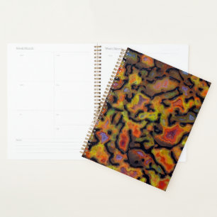 Orange Petrified Dinosaur Bone Planner