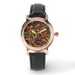 Orange Petrified Dinosaur Bone Watch