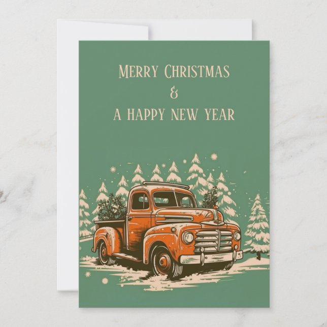 Orange Pick Up christmas card (Front)