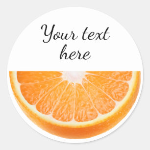 Orange piece classic round sticker