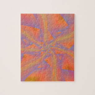 Orange Pink and Violet Spiral Arms Puzzle