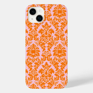 Orange & Pink Damask Case-Mate iPhone 14 Plus Case