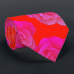 Orange Pink Floral Rose Colourful Modern Stylish Tie<br><div class="desc">Designed with cool orange pink floral patterns that makes a great gift or party favour for birthdays,  weddings,  wedding anniversary or any events or celebrations!</div>