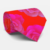 Orange Pink Floral Rose Colourful Modern Stylish
