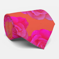 Orange Pink Floral Rose Modern Colourful Stylish