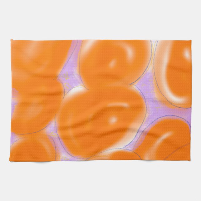 Orange Pink Kitchen Towel (Horizontal)