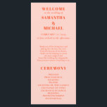 ORANGE PİNK minimal modern program wedding<br><div class="desc">ORANGE PİNK minimal modern program wedding</div>