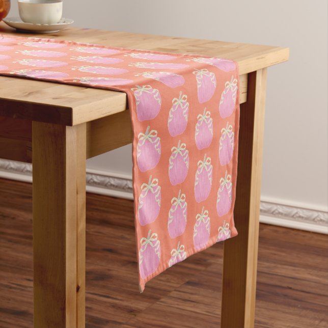 Orange Pink Pumpkin Table Runner (In Situ)