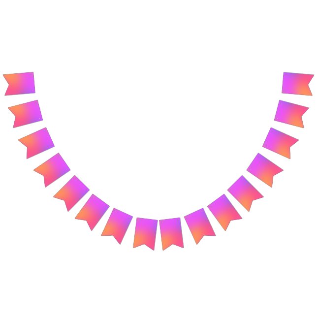 Orange, Pink, Purple Tropical Colours Bunting (All)