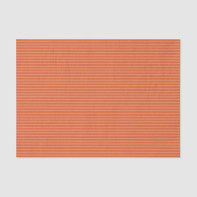 Orange Pinstripes Tissue Paper (Front)