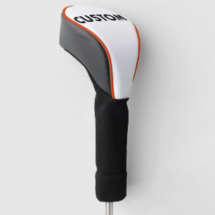 ORANGE Piping Custom Golf Driver Headcover Blank