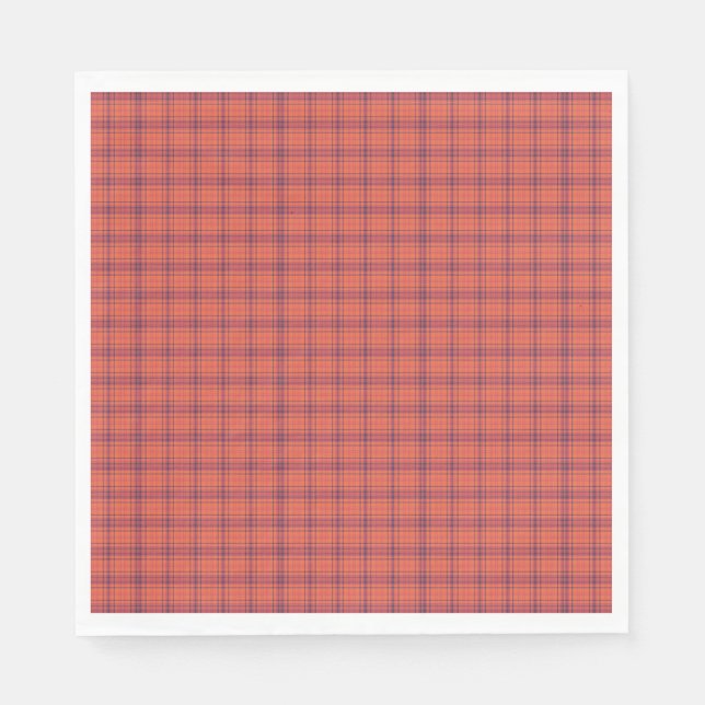 Orange Plaid Napkin (Front)