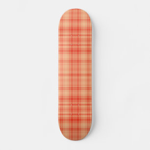 Orange Plaid Skateboard