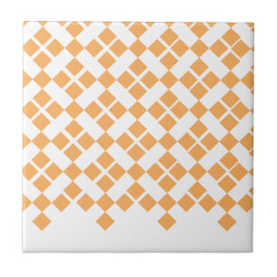Orange Plaid Tile