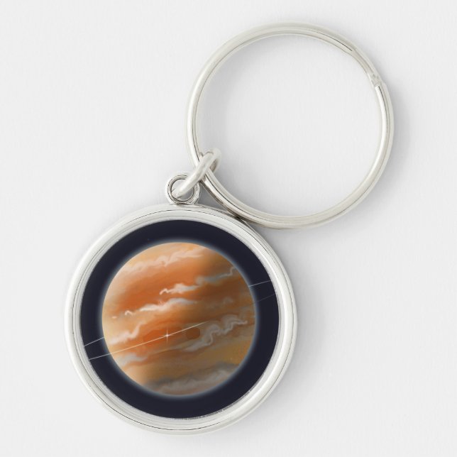 Orange Planet Keychain (Front)