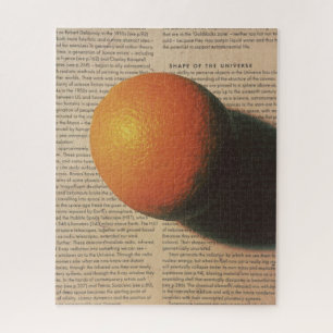 Orange Planet - Shape of the Universe Jigsaw Puzzle