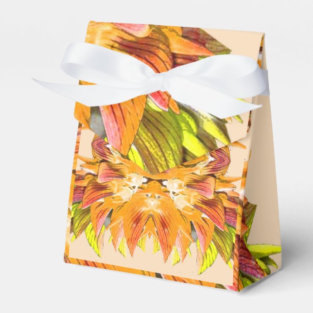 ORANGE PLANT - Digital Fractal Art - Favour Box (Front Side)