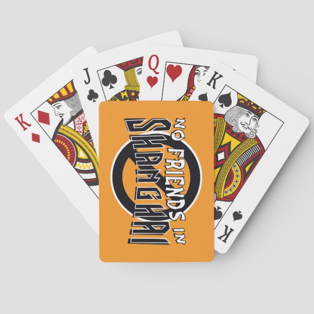 ORANGE Playing Cards for Shanghai Rummy (Back)