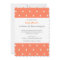 Orange Polka Dot Baby Shower Invitation