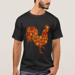 Orange Polka Dot Chicken International Dot Day T-Shirt