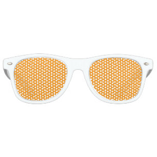 Orange Polka Dot Design Retro Sunglasses