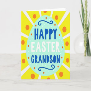 Orange Polka Dot Easter Card