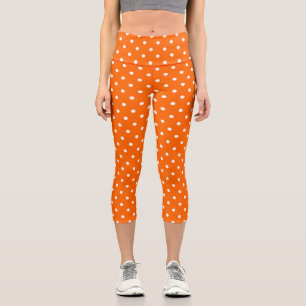 Orange Polka Dots Capris