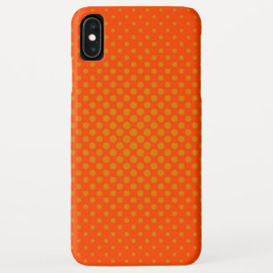 Orange Polka Dots iPhone XS Max Case
