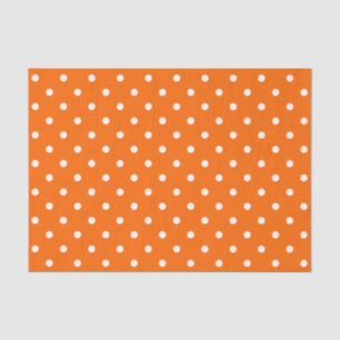 Orange Polka Dots Tissue Paper