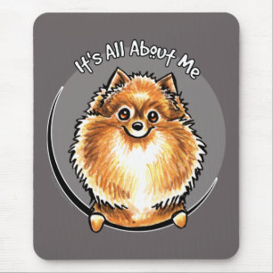 Orange Pomeranian IAAM Mouse Pad