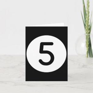 Orange Pool Ll Number Five Billiards Snooker Billa Card