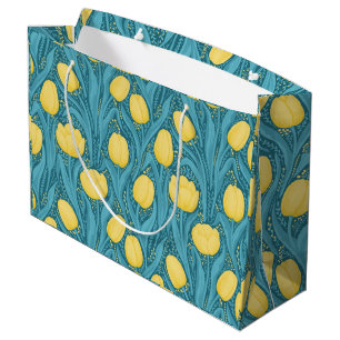 Orange Poppies Large Gift Bag