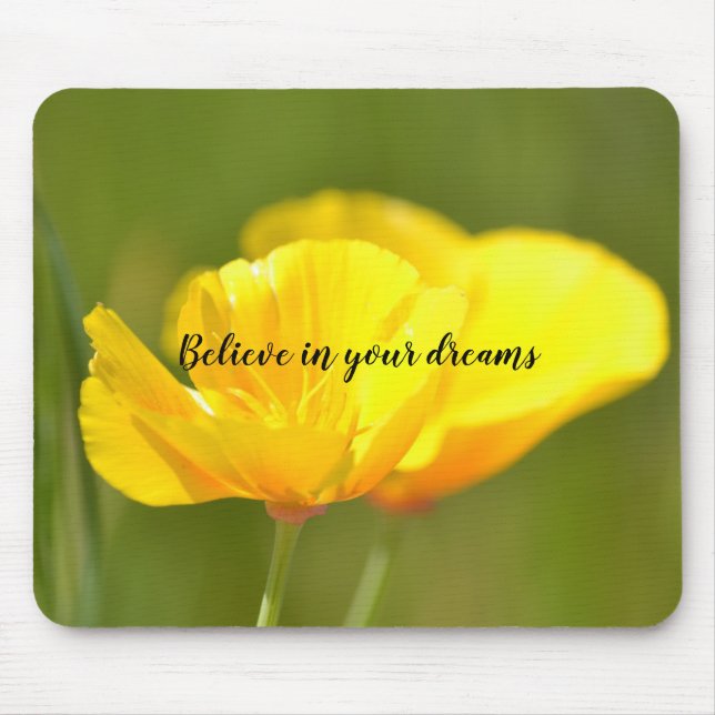 Orange Poppies Mouse Pad (Front)