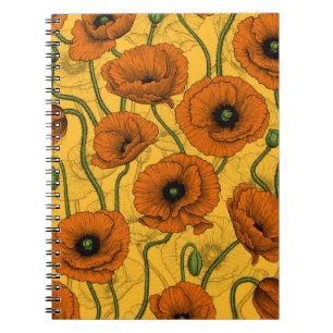 Orange Poppies Notebook