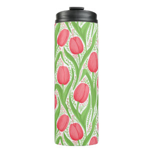 Orange Poppies Thermal Tumbler