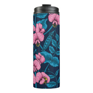 Orange Poppies Thermal Tumbler