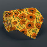 Orange Poppies Tie<br><div class="desc">Poppy flowers, hand-painted in Photoshop, seamless pattern.</div>