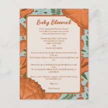Orange Poppy Baby Bloomed| Spring Garden Theme
