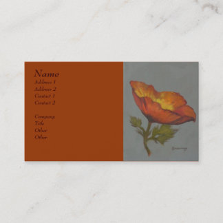 'Orange Poppy' - Business profile card
