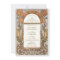 Orange Poppy Wedding Invitations Art Nouveau Mucha