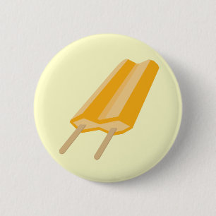 Orange Popsicle 6 Cm Round Badge
