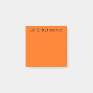Orange Post-it Notes