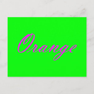 Orange Postcard