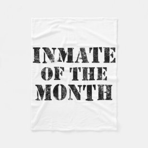 Orange Prison Jail Inmate Prisoner Funny Halloween Fleece Blanket